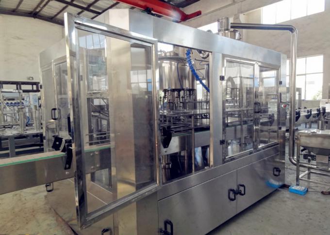 PLC steuern Fruchtsaft-Füllmaschine für silbriges Weiß der Getränkefabrik-SUS304 2