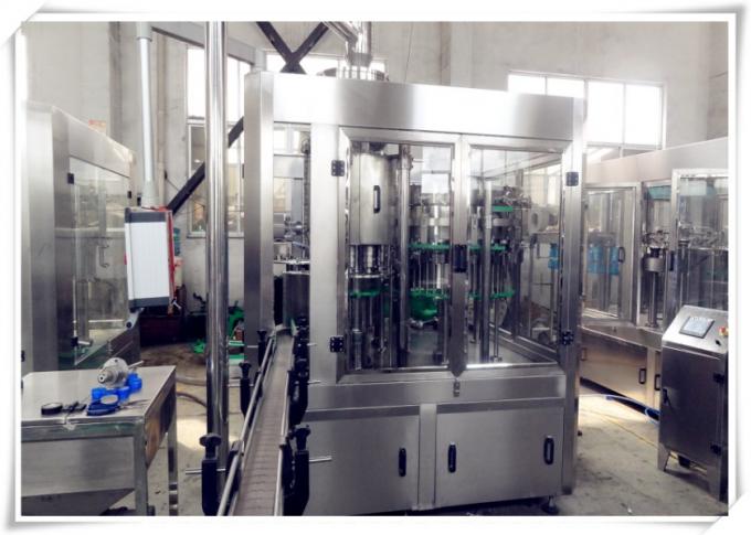 PLC steuern Fruchtsaft-Füllmaschine für silbriges Weiß der Getränkefabrik-SUS304 0