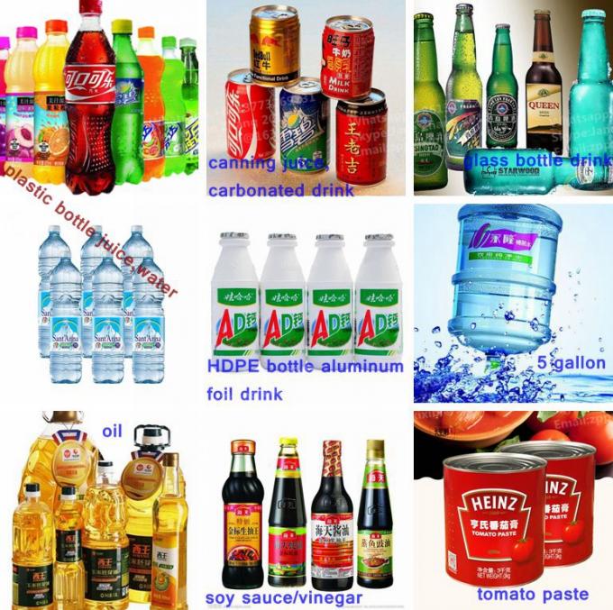 Sodawasser/karbonisierte Aroma-Saft-Getränk-Glasflaschen-Füllmaschine 2000BPH 7