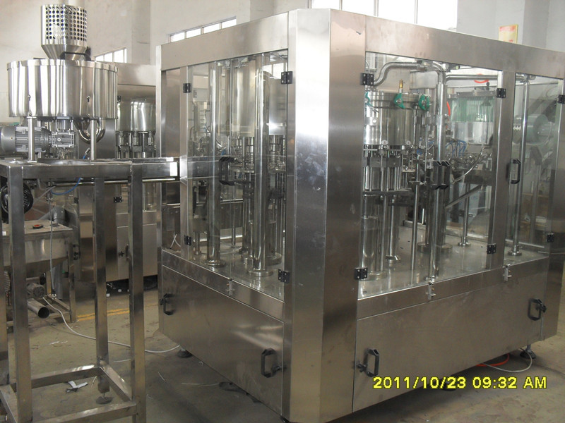 PE Screw Cap 3 In 1 Hot Filling Machines For Flavored Water 2200 X 2100 X 2200MM
