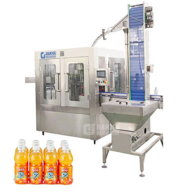 Aseptische Verpackmaschine-Betriebsfrucht Juice Processing 3in1 des Warmeinfüllen-4000BPH